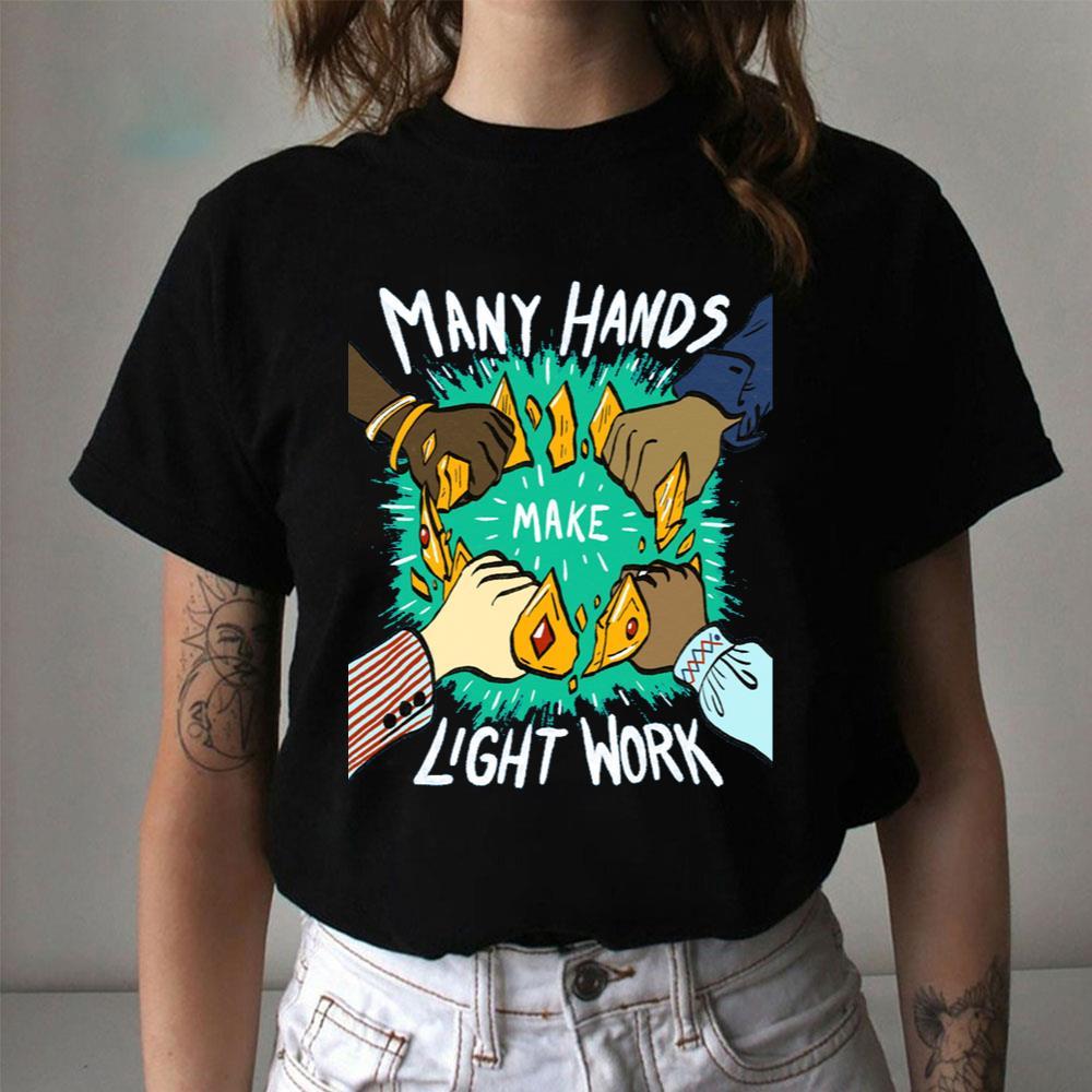Many Hands Make Light Work Fuck Trump 2025 Apparel